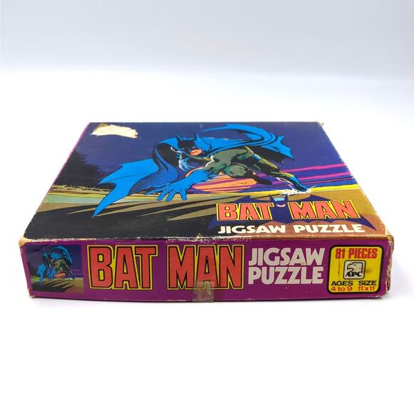 Vintage APC Batman Jigsaw Puzzle 81 Pcs 11" x 11" Neal Adams Art 1972 DC Comics - Picture 3 of 6